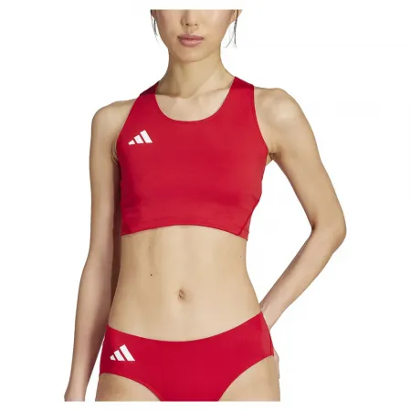 아디다스 Adizero Essentials Crop 스포츠 탑 6141585122