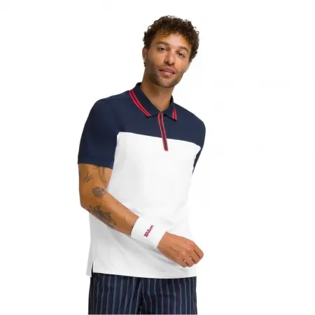 윌슨 Advantage Zip 반팔 폴로 셔츠 6141630711
