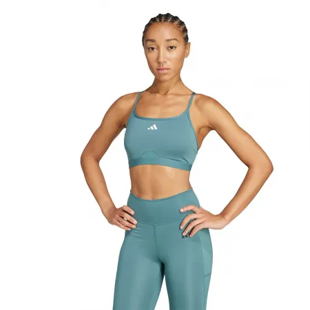 아디다스 Aeroreact Training 3 Stripes 스포츠 브라 로우 임팩트 6142170050