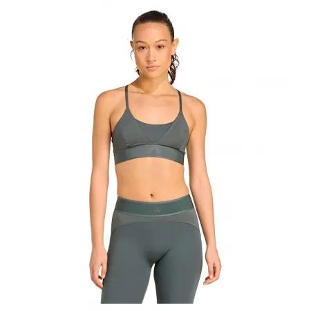 아디다스 Hyperglam Shine Bralette 스포츠 브라 로우 임팩트 6142170413