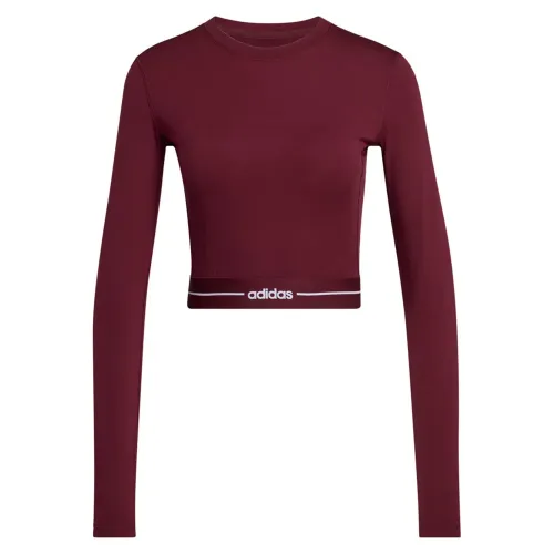 아디다스 Hyperglam Cropped 긴팔 티셔츠 6142666687