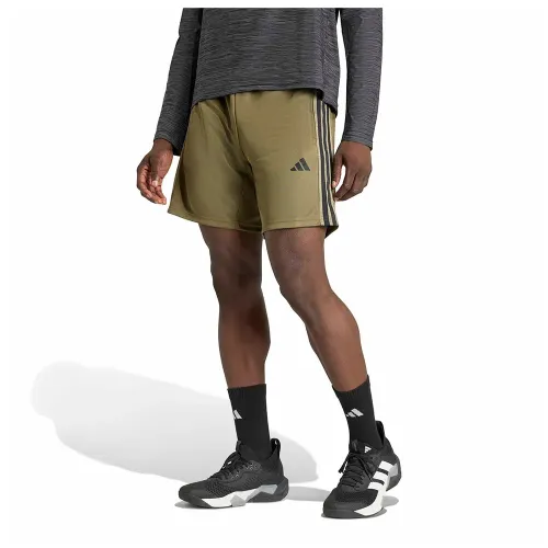 아디다스 Workout Essentials All-Set 3 Stripes Knit 7in 반바지 6142697112