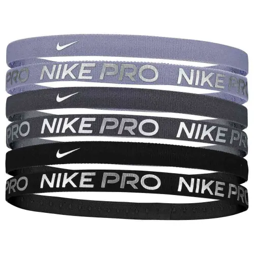 나이키 Flex Clasic Printed Metallic 헤어밴드 6 팩 6142716640