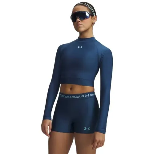 언더아머 HeatGear Crop Mock 긴팔 티셔츠 6142830751