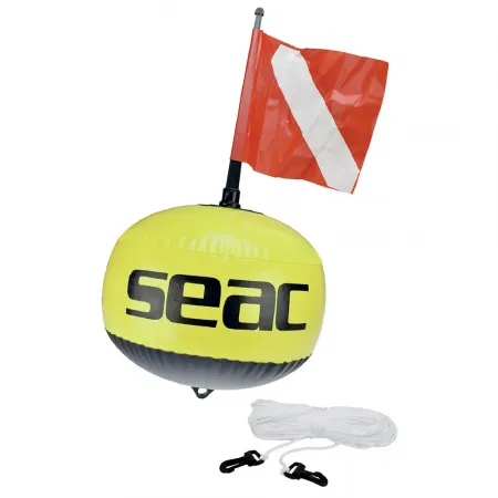 SEACSUB Round Buy Fluo with Line 신호 부표 7127200
