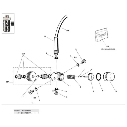 크레시 DIN Adapter Kit O링 7138737358