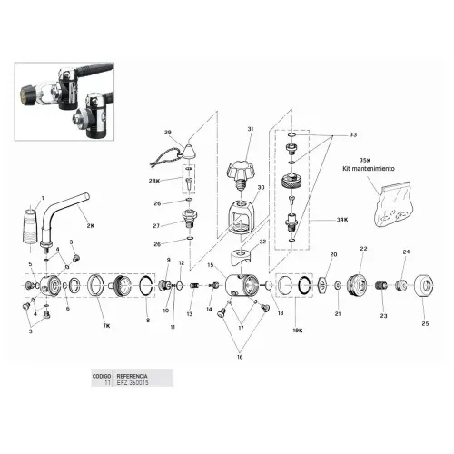 크레시 DM First Stage Valve O링 7138737374