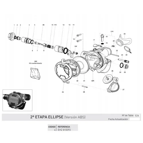 크레시 Ellipse Nut 밸브 시트 7138737383