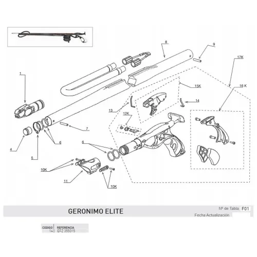 크레시 Geronimo Retractable Thread Left 소지자 7138737410