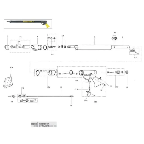 크레시 SL-SL/Star Rifle 방아쇠 7138737485