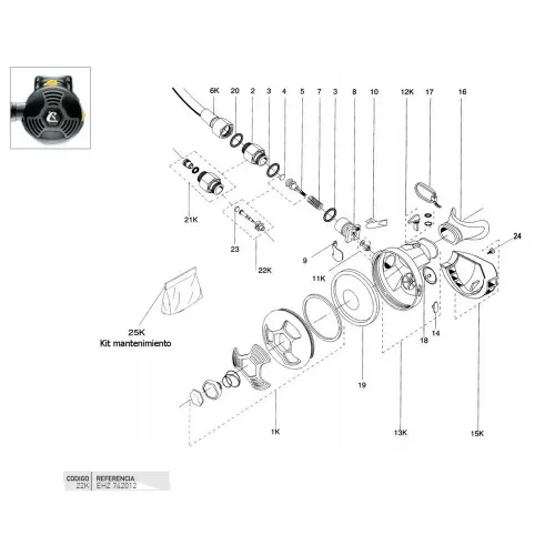 크레시 2nd Stage Regulator With Seat 밸브 7138751605