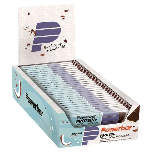 파워바 Plus Minerals 30% 단백질 바 상자 코코넛 35g 30 단위 7604175