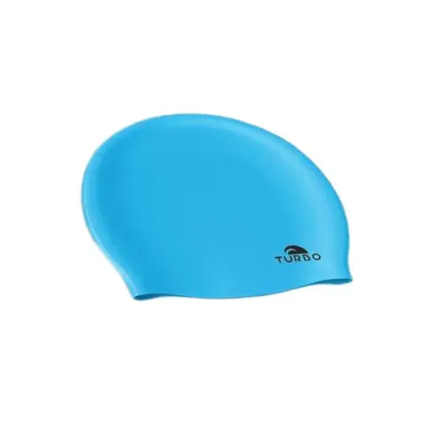 터보 Sky Blue Silicone 수영 모자 7672722