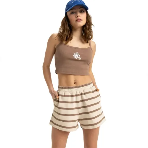 록시 Perfect Stripe 운동복 반바지 9141527636