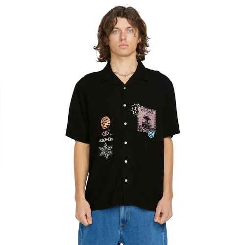 VOLCOM Fa F Rygalski Woven 반팔 셔츠 9141676819