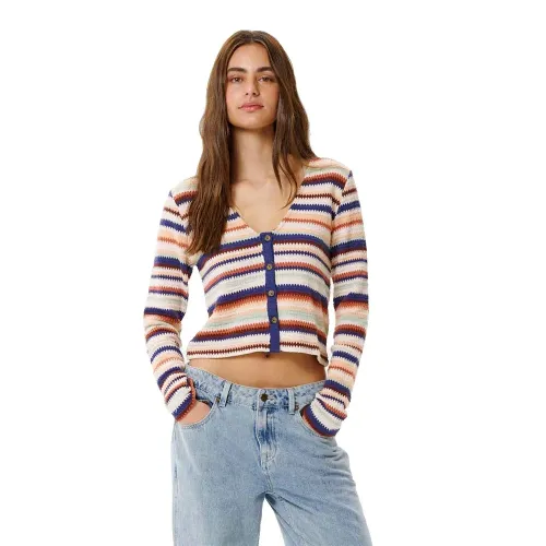 립컬 Bobbi Stripe Button 긴팔 티셔츠 9142393695