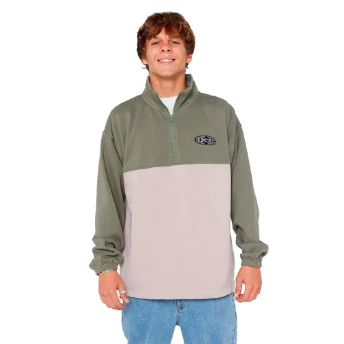 립컬 Heritage Oval Crew 하프 지퍼 스웨트셔츠 9142394001