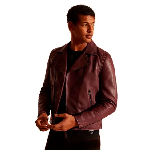슈퍼드라이 Leather Biker 자켓 137775846