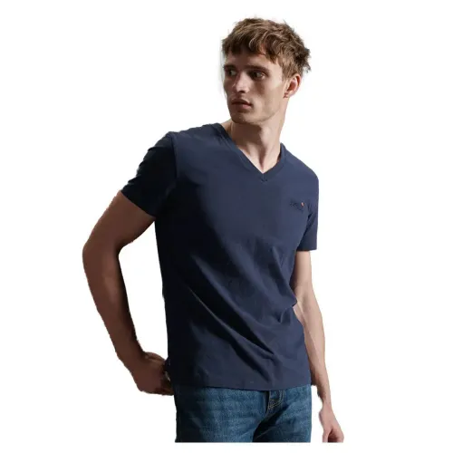 슈퍼드라이 Orange Label 클래식 반팔 V넥 티셔츠 137776787