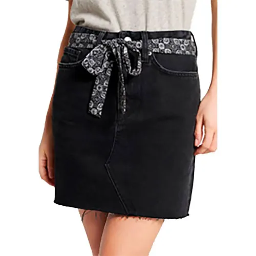 슈퍼드라이 데님 Mini 스커트 137908814