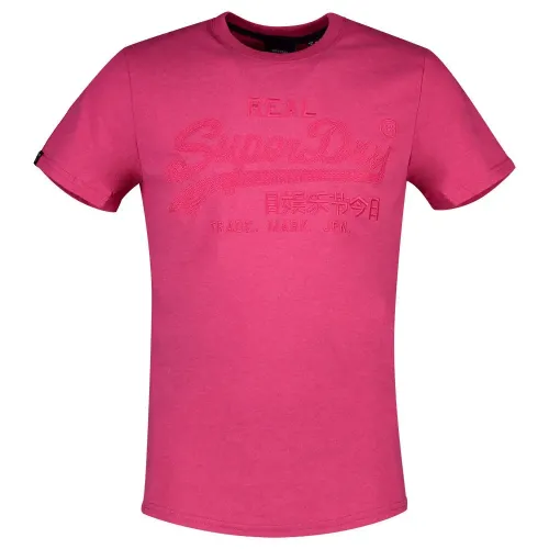 슈퍼드라이 빈티지 로고 Tonal Embroidered 반팔 티셔츠 138074844