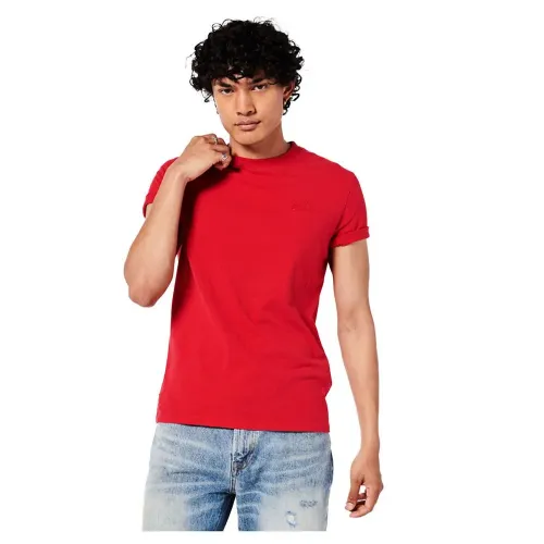 슈퍼드라이 빈티지 로고 Embroidered 반팔 티셔츠 138155689