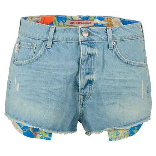 슈퍼드라이 빈티지 High Rise 데님 반바지 138903009