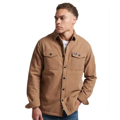 슈퍼드라이 빈티지 Borg Lined Miller 긴팔 셔츠 139029949