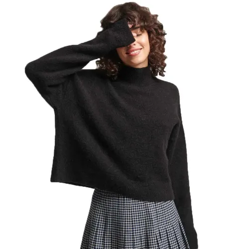 슈퍼드라이 빈티지 에센셜 Mock Neck 스웨터 139240281