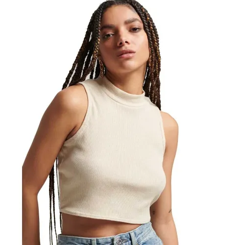 슈퍼드라이 크롭 Mock Neck 크롭브라 139498224
