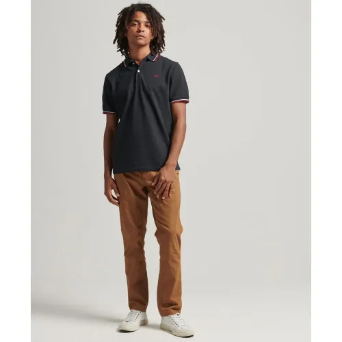 슈퍼드라이 빈티지 Tipped 반팔 폴로 셔츠 139530634