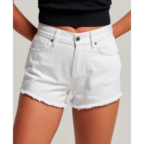 슈퍼드라이 Studios High Rise 데님 반바지 139530894