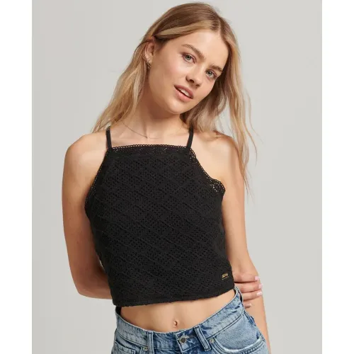 슈퍼드라이 빈티지 Crop Crochet 브라 139530970