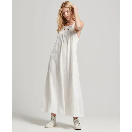 슈퍼드라이 빈티지 Long Halter Cami 원피스 139531107