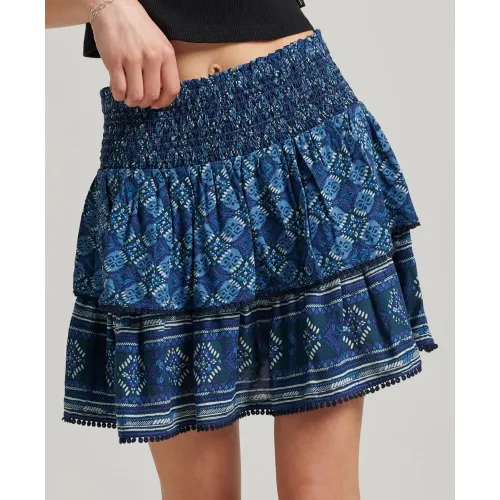 슈퍼드라이 빈티지 Tiered Mini 스커트 139531209