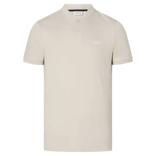 캘빈클라인 Smooth Cotton Stand Collar 반팔 폴로 셔츠 139605152