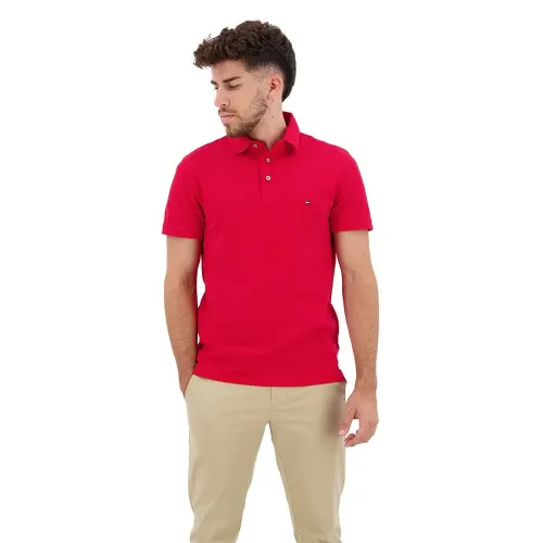타미힐피거 1985 Slim 반팔 폴로 셔츠 139612340