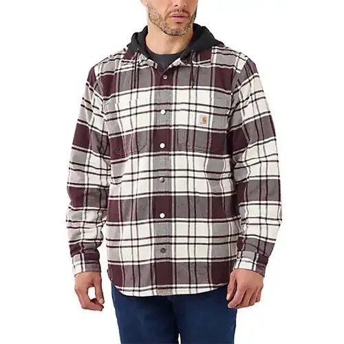 칼하트 R어그ed Flex Relaxed Fit Hood 긴팔 셔츠 139816193