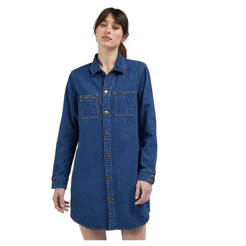 LEE Unionall Dress 긴팔 미디 원피스 140021982
