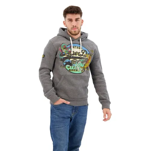 슈퍼드라이 Japanese 빈티지 로고 Graphic 후드티 140140782