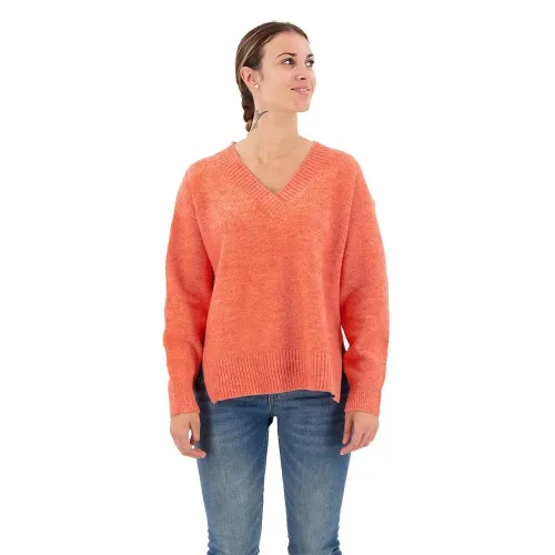 슈퍼드라이 오버핏 V넥 스웨터 140140853