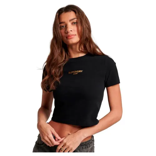 슈퍼드라이 Sport Luxe 그래픽 Fitted 반팔 티셔츠 140140924