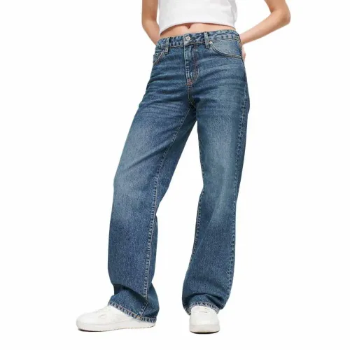 슈퍼드라이 Mid Rise Wide Leg 청바지 140292938