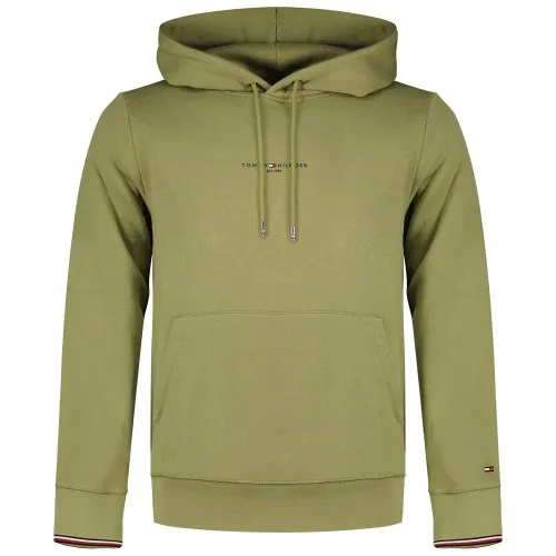 타미힐피거 로고 Tipped 후드티 140372525