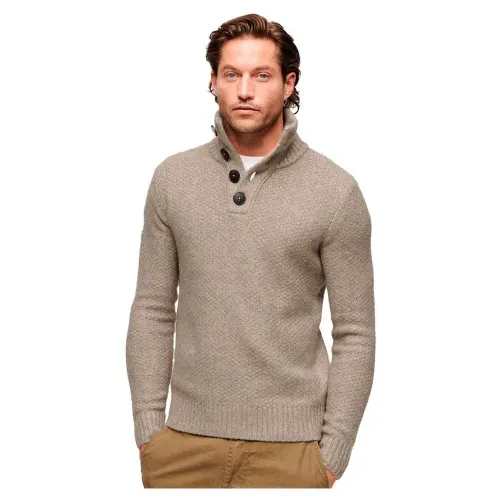 슈퍼드라이 Chuncky Button 하이넥 스웨터 140424450