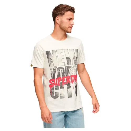 슈퍼드라이 Photographic Skate 로고 반팔 티셔츠 140424557