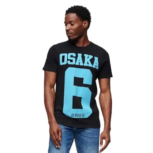 슈퍼드라이 Osaka 6 Puff Print 반팔 티셔츠 140473771