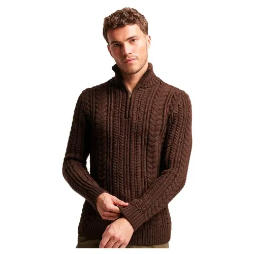 슈퍼드라이 빈티지 Jacob Henley 하프 지퍼 스웨터 140473830