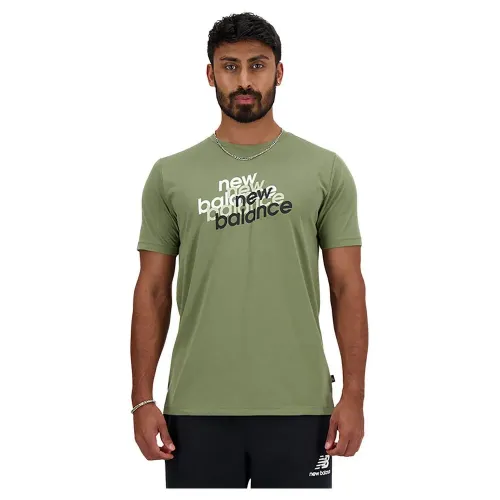 뉴발란스 Sport 에센셜 Heathertech 그래픽 반팔 티셔츠 140541735