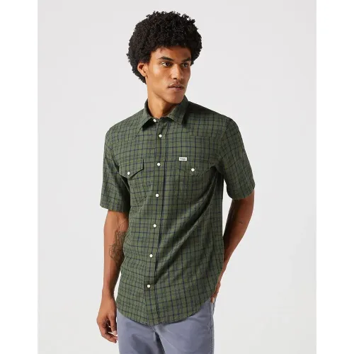 랭글러 112350497 Western 반팔 셔츠 140577426